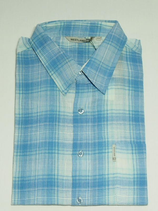Мужская рубашка Westland Blue Aquamarin 1023